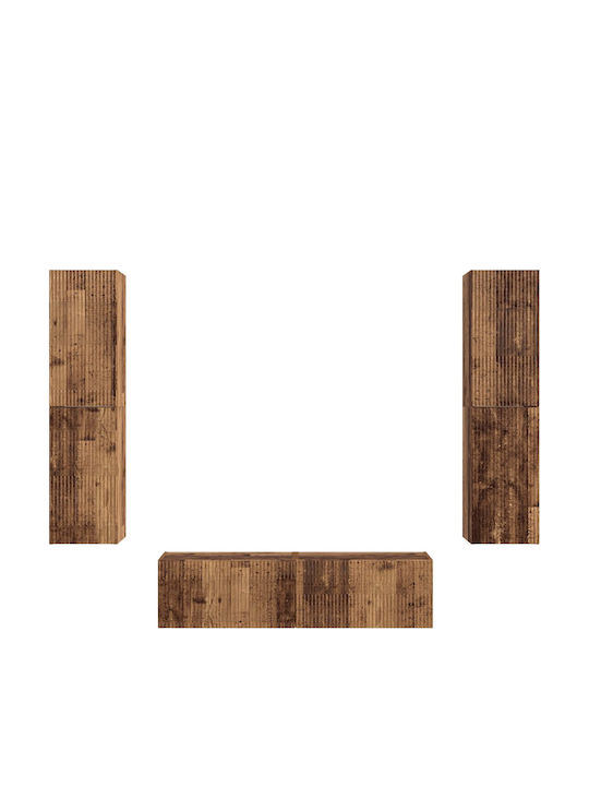 Wohnzimmer TV-Einheit Altes Holz mit Beleuchtung M31xB30xH60cm