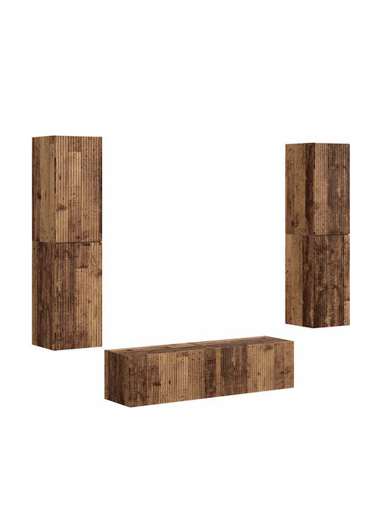 Wohnzimmer TV-Einheit Altes Holz mit Beleuchtung M31xB30xH60cm