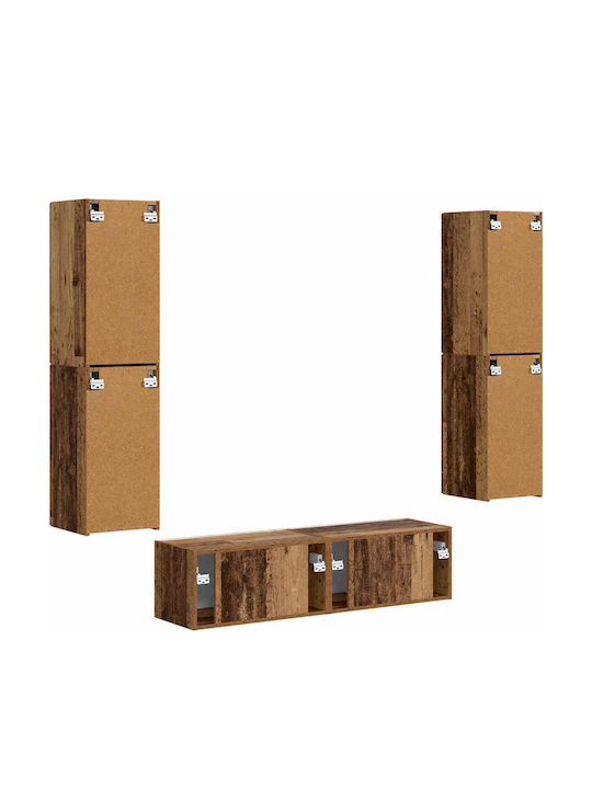 Wohnzimmer TV-Einheit Altes Holz mit Beleuchtung M31xB30xH60cm