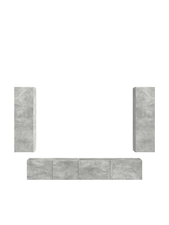 Living Room TV Unit Grey L30xW31xH100cm
