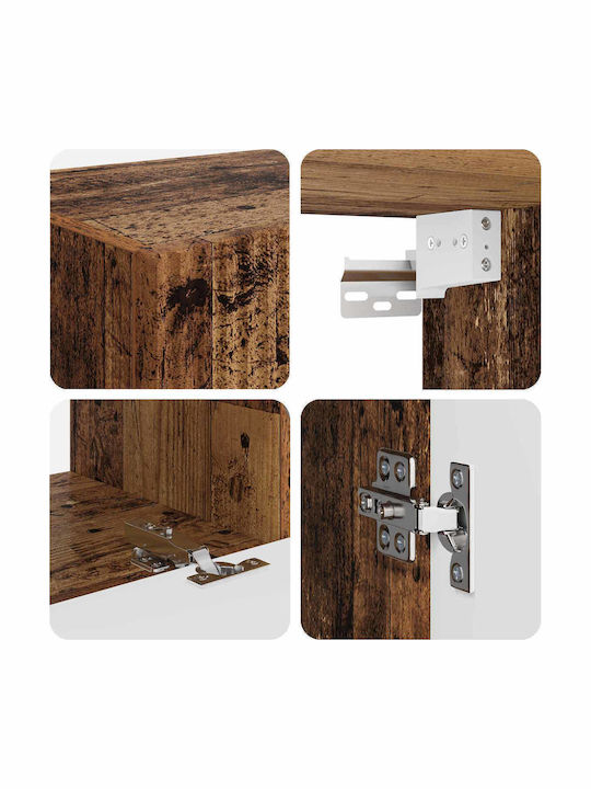 Living Room TV Unit Old Wood L78.5xW30xH29.5cm