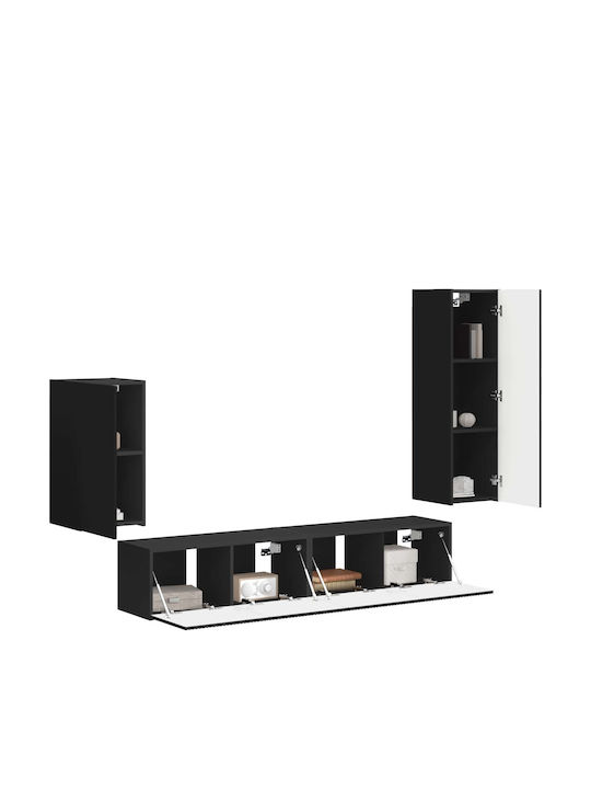 Living Room TV Unit Black L30xW31xH100cm