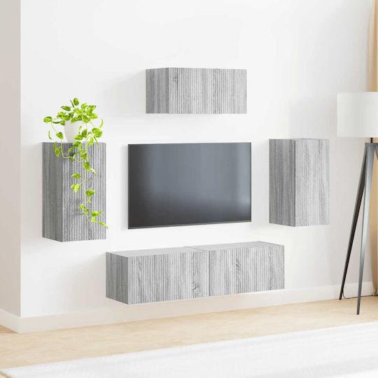 Living Room TV Unit Gray Sonoma L30xW31xH60cm