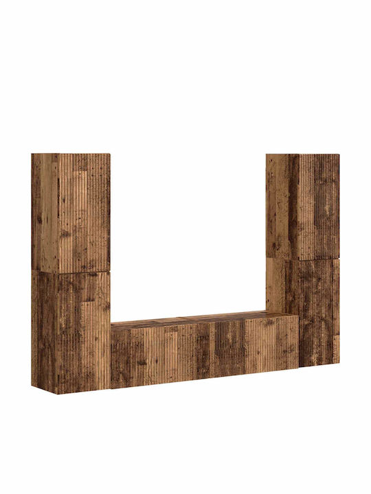 Wohnzimmer TV-Einheit Old Wood mit Beleuchtung L30xB31xH60cm
