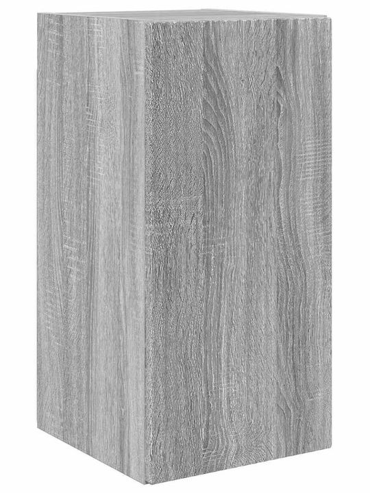 Wohnzimmer TV-Einheit Gray Sonoma mit Beleuchtung L78.5xB30xH29.5cm