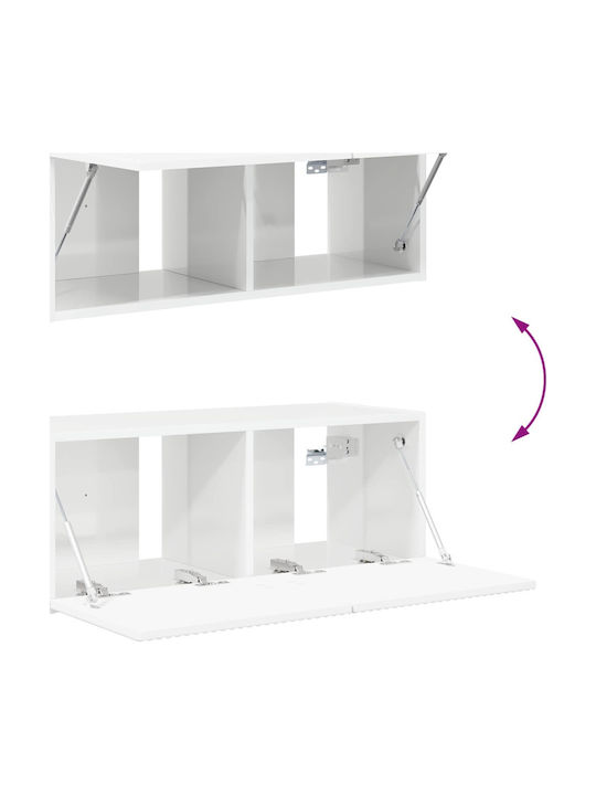 Living Room TV Unit White L78.5xW30xH29.5cm