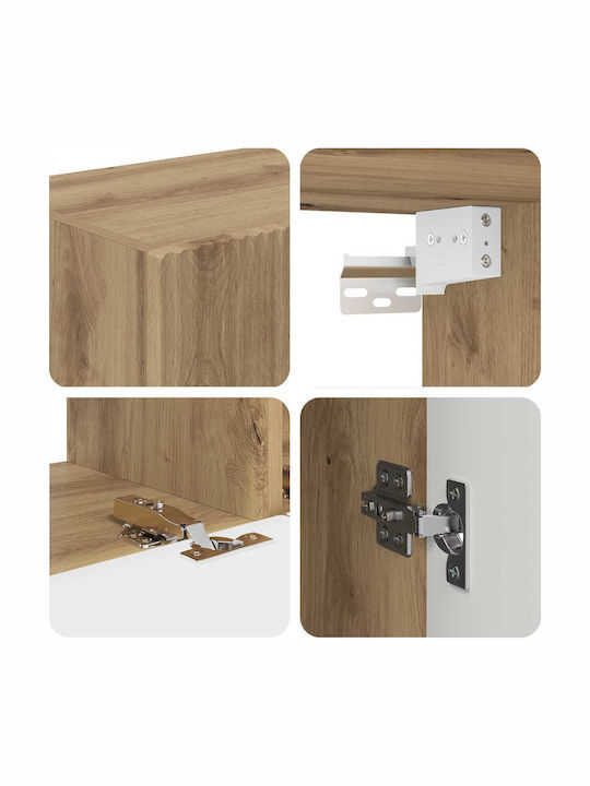 Living Room TV Unit Artisan Oak L30xW31xH100cm