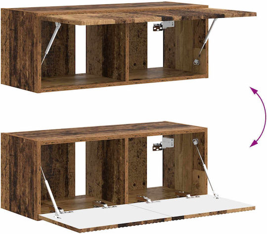 Living Room TV Unit Old Wood L30xW31xH100cm
