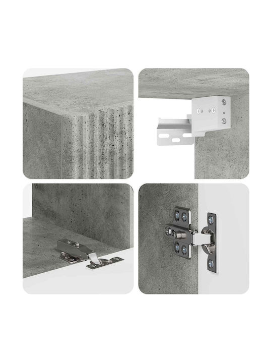 Wohnzimmer TV-Einheit Grey L78.5xB30xH29.5cm