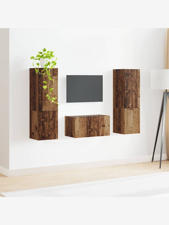 Living Room TV Unit Old Wood L30xW31xH60cm