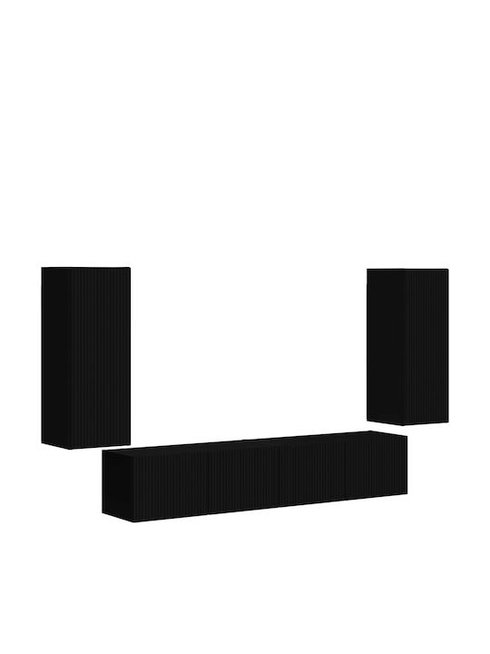 Wohnzimmer TV-Einheit Black L78.5xB30xH29.5cm