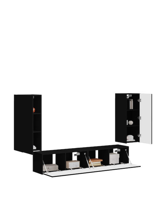 Wohnzimmer TV-Einheit Black L78.5xB30xH29.5cm