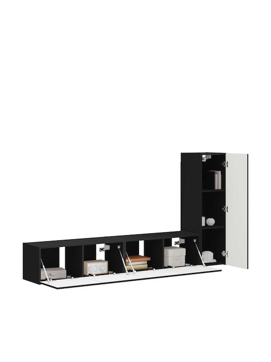 Living Room TV Unit Black L30xW31xH100cm