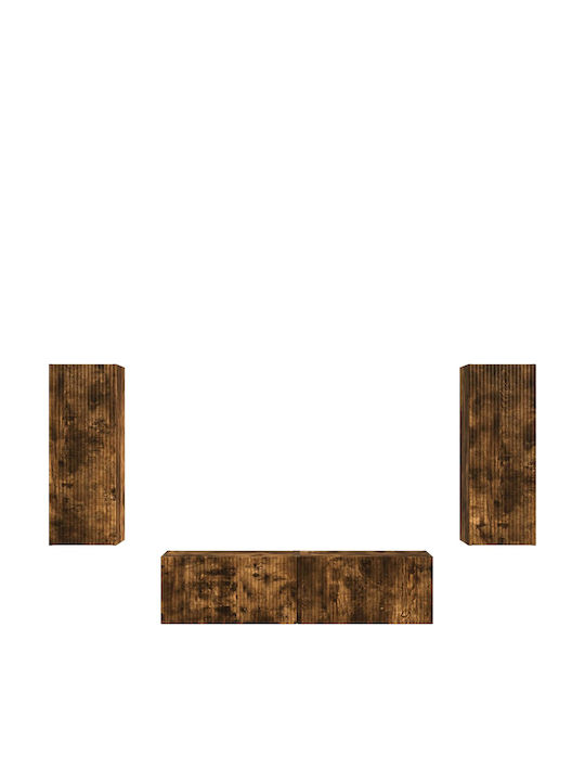 Living Room TV Unit Smoked Oak L30xW31xH80cm