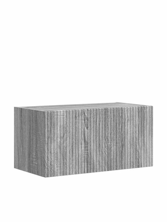 Living Room TV Unit with Lighting Gray Sonoma L30xW31xH60cm