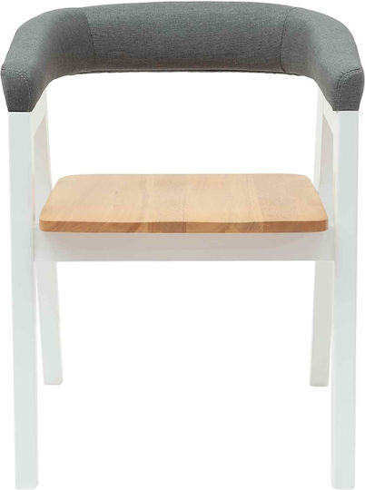 Outdoor Chair Wooden White 2pcs 54x57x73cm