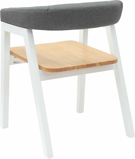 Outdoor Chair Wooden White 2pcs 54x57x73cm