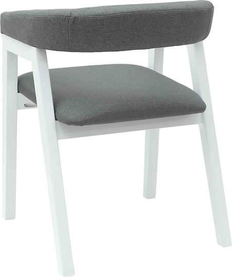 Outdoor Chair Wooden White 2pcs 54x57x73cm