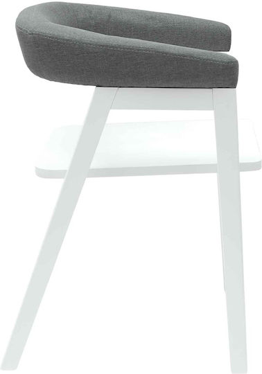 Outdoor Chair Wooden White 2pcs 54x57x73cm