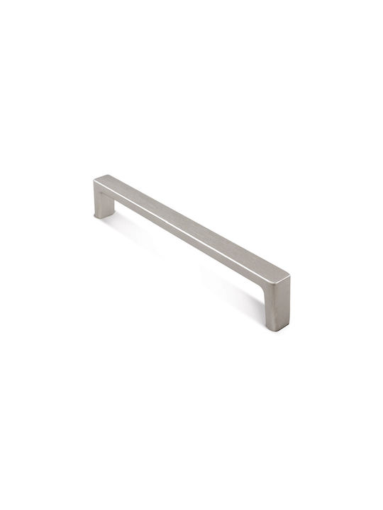 Conset C877 Handgriff Möbelgriff aus Metallisch Nickel Matte 135mm (Zentrenabstand 128mm) C877-128S05S05 1Stück