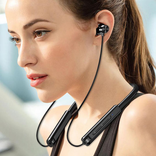 Kakusiga KSC-1878 In-ear Bluetooth Handsfree Ακουστικά με Αντοχή στον Ιδρώτα Μαύρα