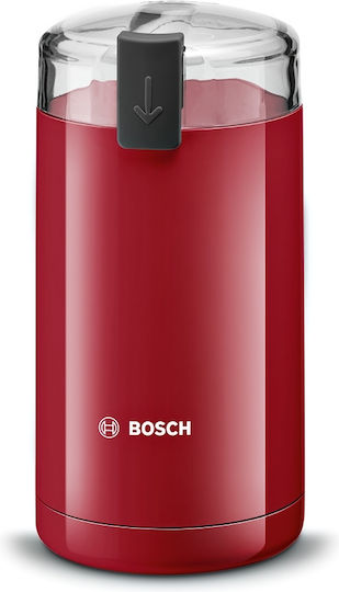 Bosch Râșniță electrică pentru cafea 180W cu capacitate de boabe 75gr Roșu