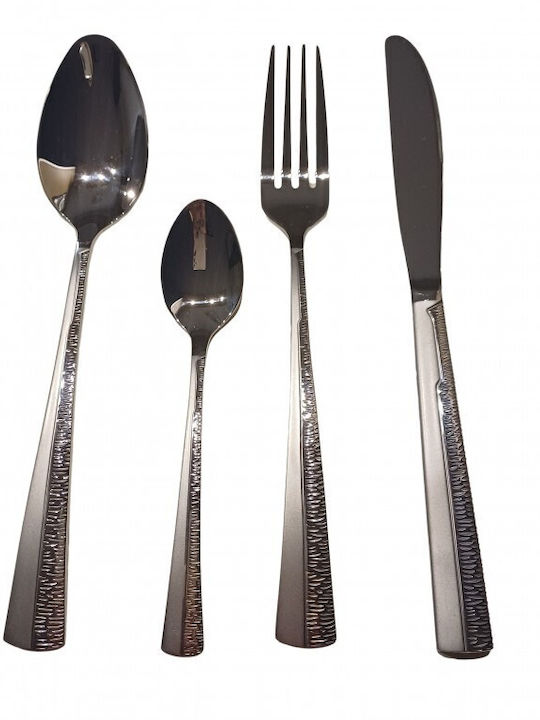 Karvounis Cutlery Set Stainless Silver 72pcs with Suitcase