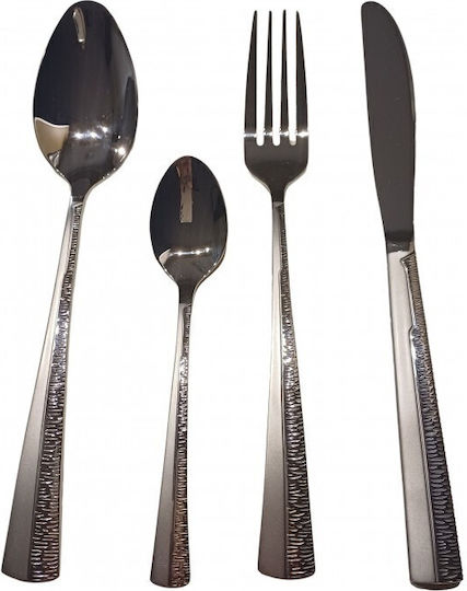 Karvounis Besteckset Edelstahl Silber 72Stück mit Koffer