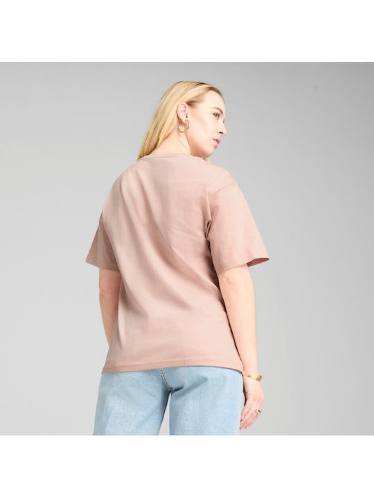 PUMA Logo T-Shirt Ροζ