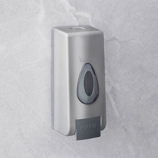 Vog Und Arths Manual Liquid Soap Dispenser 350 Ml Wall-Mounted Silver