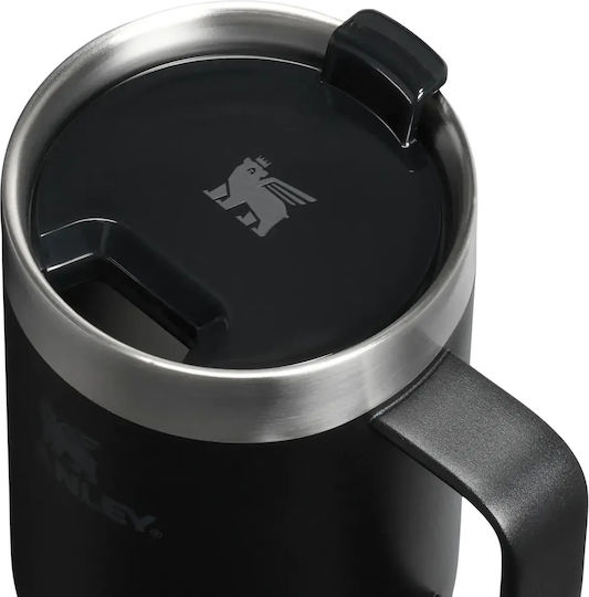 Stanley Everyday Ποτήρι Θερμός Ανοξείδωτο 470ml Black 2.0