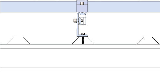 L Bracket Fixing Photovoltaic Panel On Metal Roof