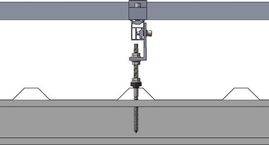 Selbstschneidende Schraube Typ Halterung Montage Photovoltaik Panel Auf Metallblech Dach Z-Form
