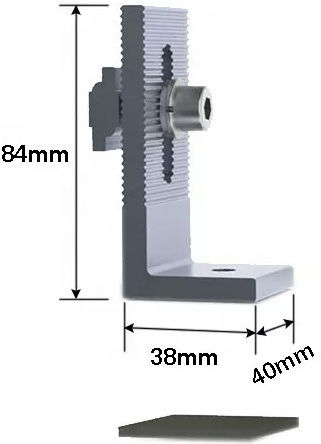L Bracket Fixing Photovoltaic Panel On Metal Roof