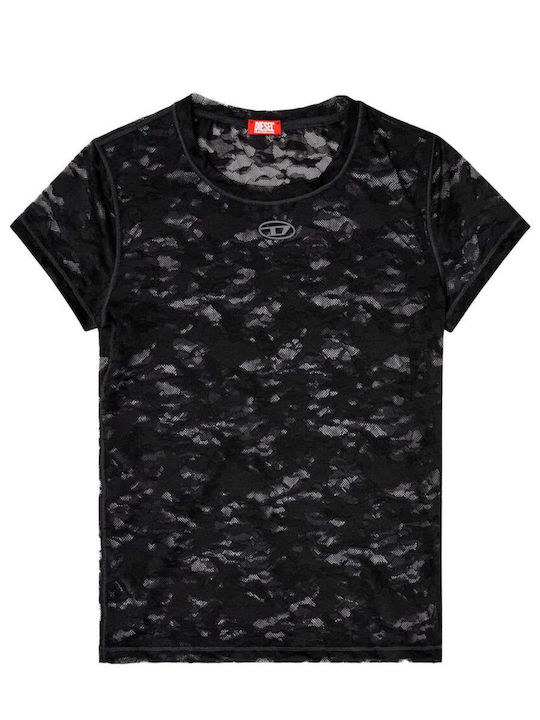 Damen Bluse Kurzärmelig Black