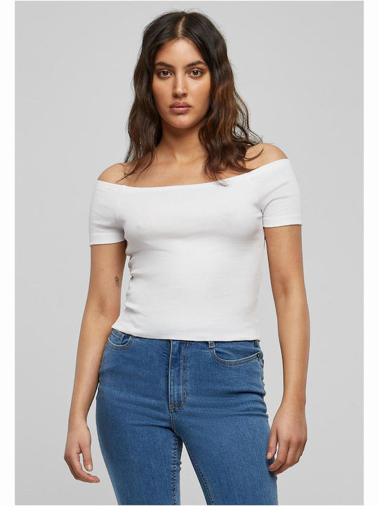 Γυναικείο Crop T-shirt Λευκό