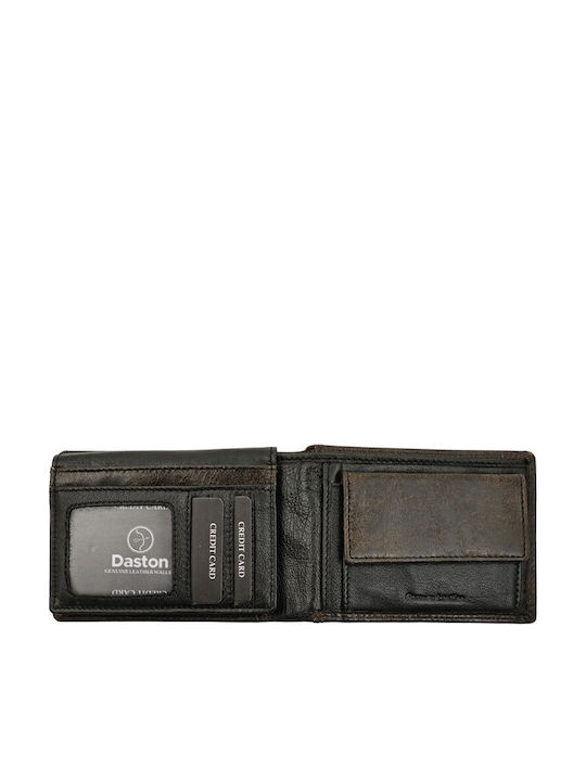 Leather Men's Wallet Cards with RFID Gray