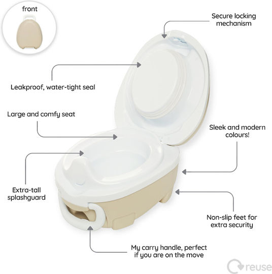 My Carry Potty Φορητό Γιο Γιο Μπεζ έως 50kg
