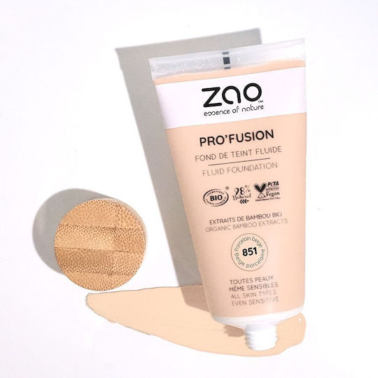Zao Organic Makeup Organic Flüssig 851 Beige Porcelain 30ml