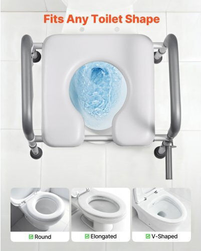 Vevor Toilet Chair with Backrest SJLDSJGMTZDK0AX9F001V0
