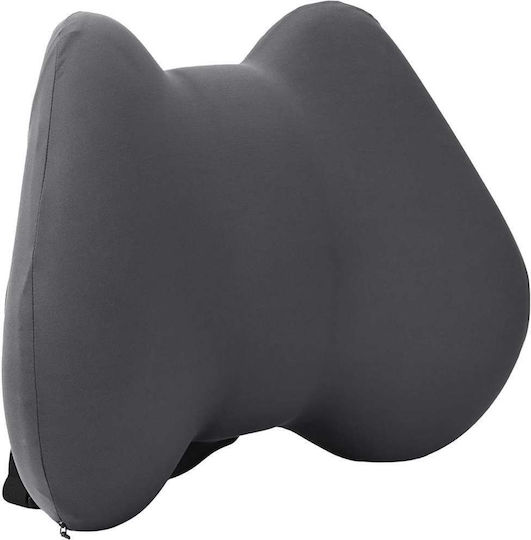 vidaXL Μαξιλάρι Καθίσματος Πλάτης με Memory Foam 42x32x14cm σε Γκρι χρώμα 42012709