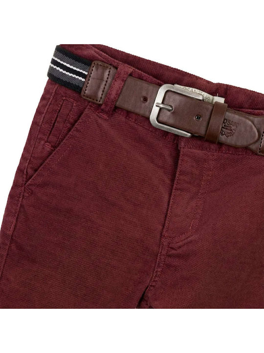 Set of Kids' Pants Burgundy