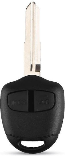 Husă Cheie Auto Compatibilă Mitsubishi Lancer Grandis Outlander Evo Colt Mirage 2 Butoane Lamă Dreapta