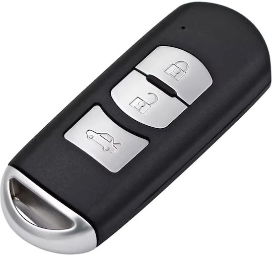 Techstar Car Key Case Mazda 3 Buttons Compatible Mazda 6 Cx-5 Cx-3 2014-2015 Models Right Groove Blade