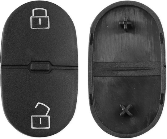Rubber Membrane Pad 2 Buttons Techstar Compatible Audi Vw Seat Skoda Car Key