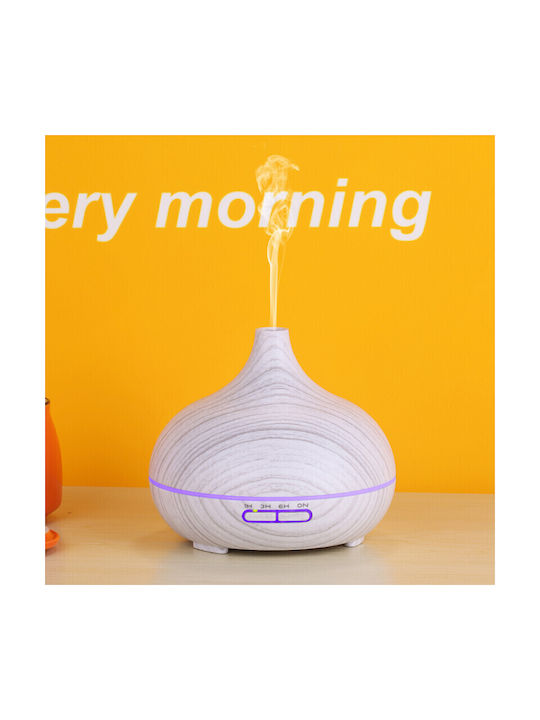 Vrising LED Aromatherapie-Diffusor Ultraschall mit Timer Weiß 550ml