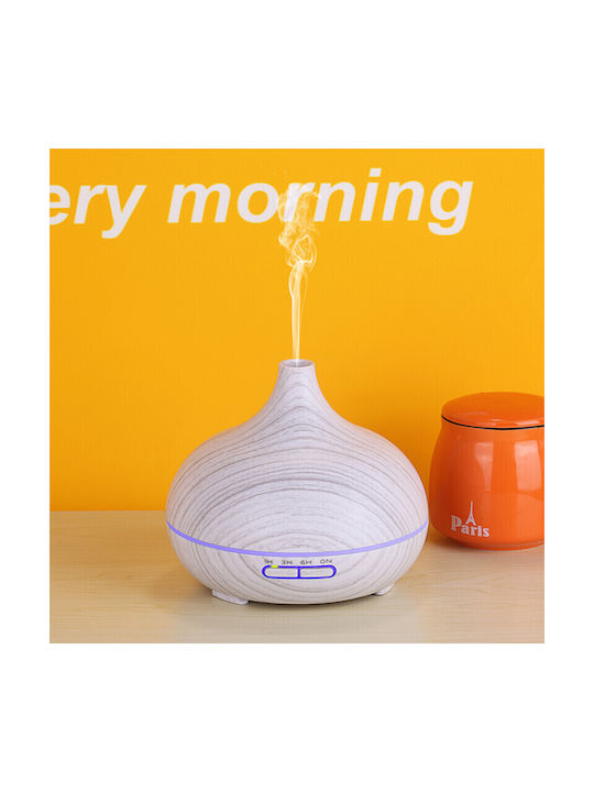 Vrising LED Aromatherapie-Diffusor Ultraschall mit Timer Weiß 550ml