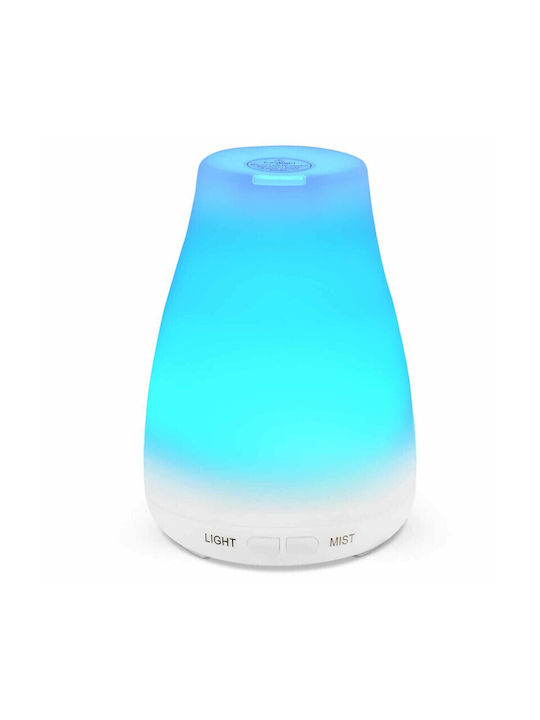 Vrising Lumini LED Dispozitiv de aromaterapie Ultrasonic Alb 200ml