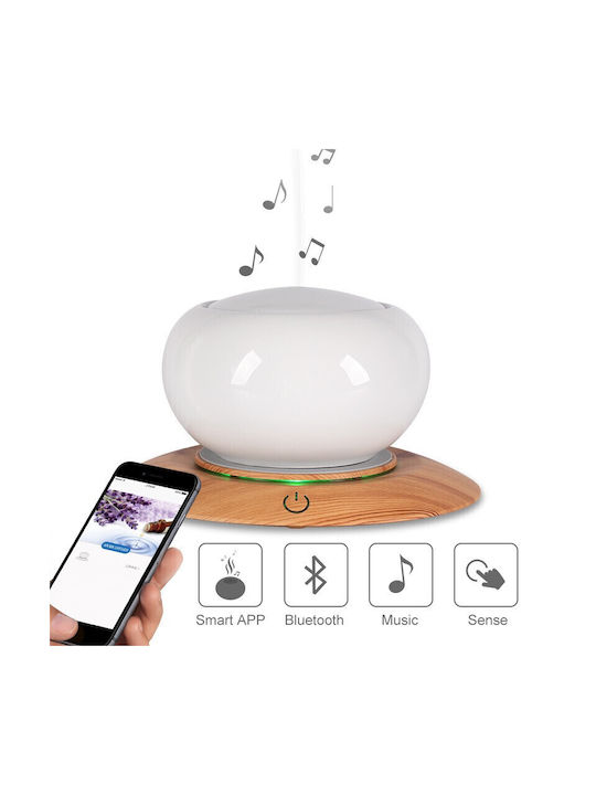 Vrising Lumini LED Dispozitiv de aromaterapie Ultrasonic cu temporizator Alb 300ml