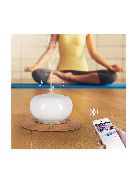 Vrising Lumini LED Dispozitiv de aromaterapie Ultrasonic cu temporizator Alb 300ml